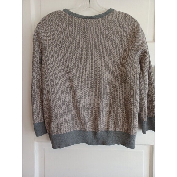 LOFT Gray Cardigan with Floral Embroidery - Picture 5 of 8